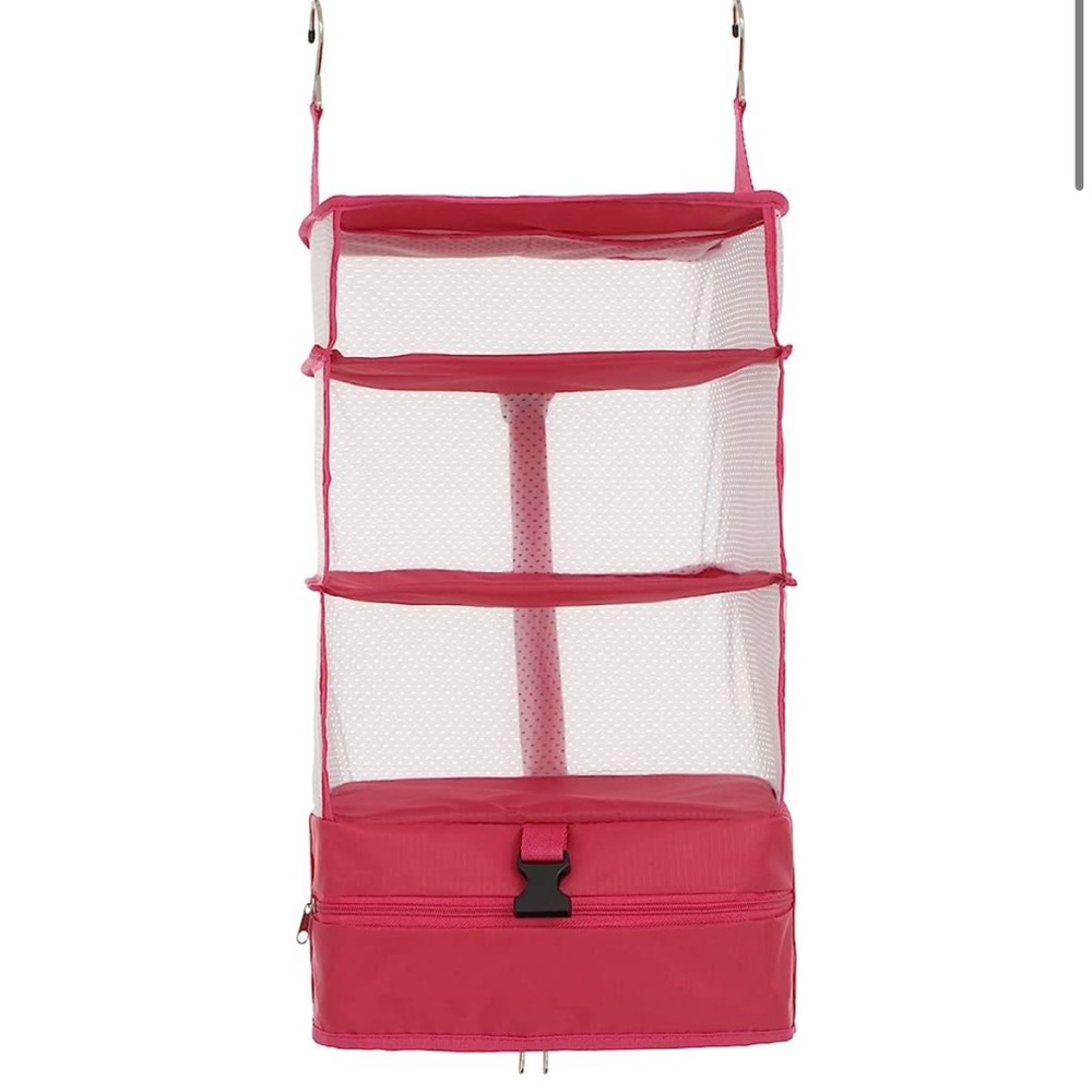 Hanging 3 shelf closet organizer
